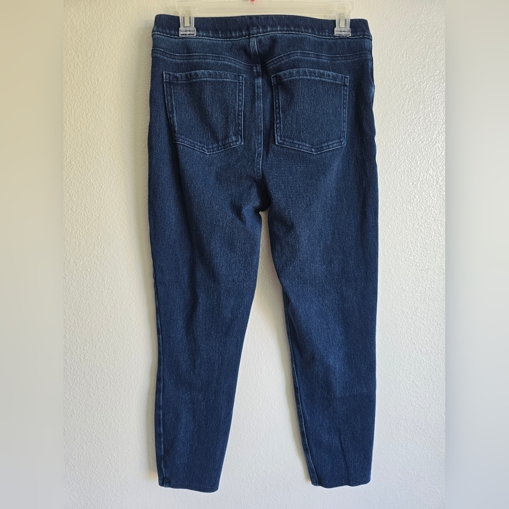 SPANX Blue Skinny Jeans with Subtle Fading - Picture 2 of 9